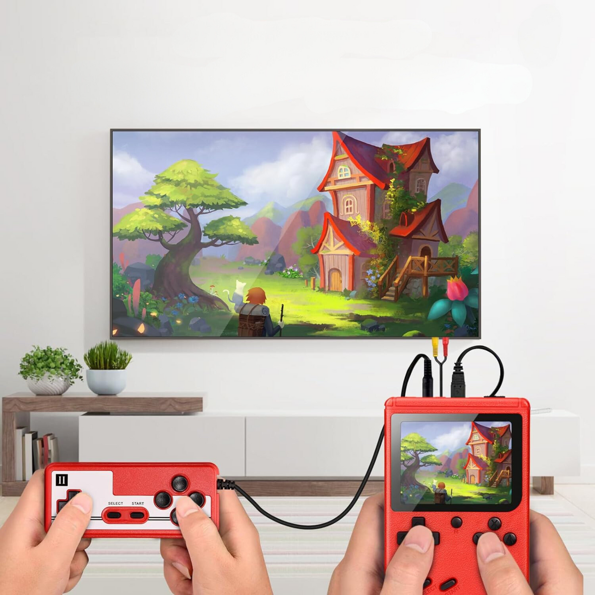 Handheld Gaming Console Over 400 Games HDMI Output