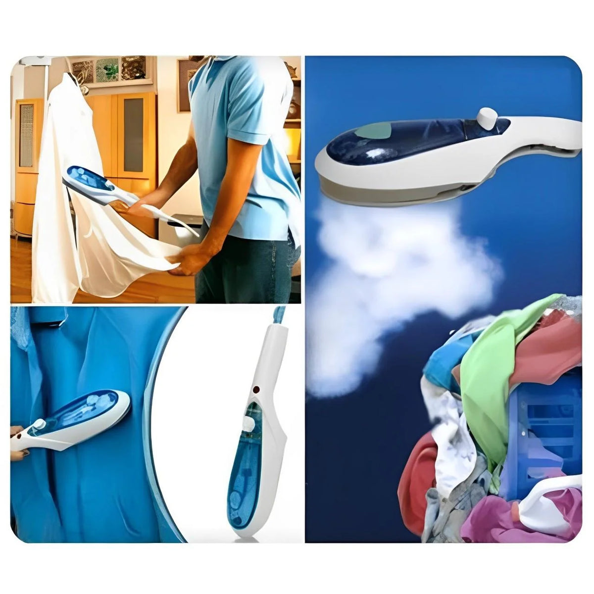 Handheld Garment Steamer 45-Second Heat-Up Travel-Friendly