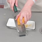 Handheld Grater Stainless Steel Blade Non-Slip Handle Dishwasher Safe