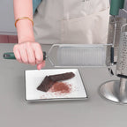 Handheld Grater Stainless Steel Blade Non-Slip Handle Dishwasher Safe