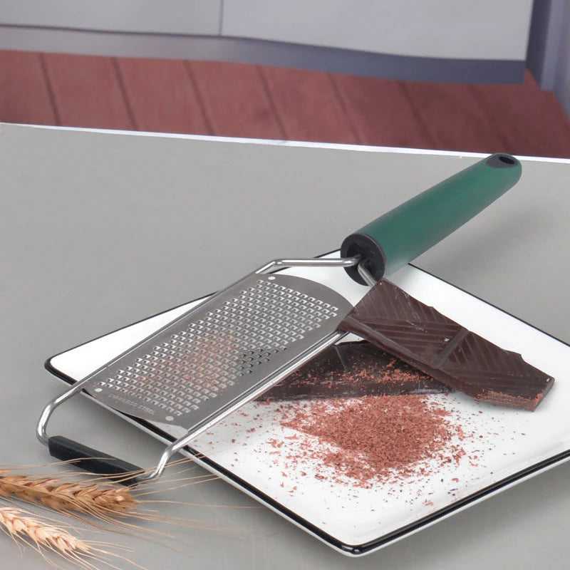 Handheld Grater Stainless Steel Blade Non-Slip Handle Dishwasher Safe