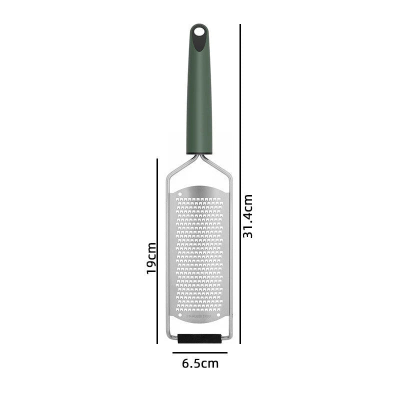 Handheld Grater Stainless Steel Blade Non-Slip Handle Dishwasher Safe
