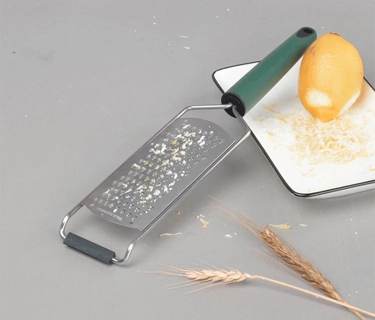Handheld Grater Stainless Steel Blade Non-Slip Handle Dishwasher Safe