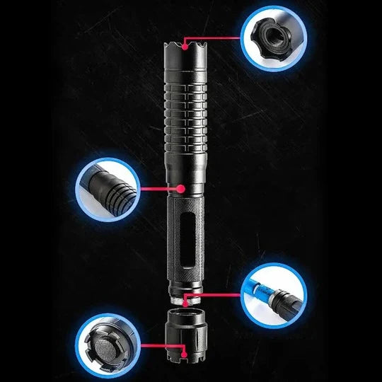 Handheld Laser Pointer Adjustable Beam Rechargeable & Compact