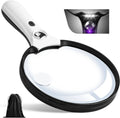 Handheld Magnifier 10x 20x 45x LED & UV