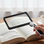 Handheld Magnifier 5x Optical Adjustable LED Foldable
