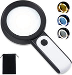 Handheld Magnifying Glass 30x Magnification & LED Light