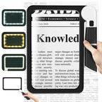 Handheld Magnifying Glass 5X 48-LED Foldable