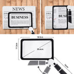Handheld Magnifying Glass 5X 48-LED Foldable