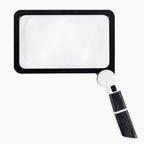 Handheld Magnifying Glass 5X Adjustable LED Foldable