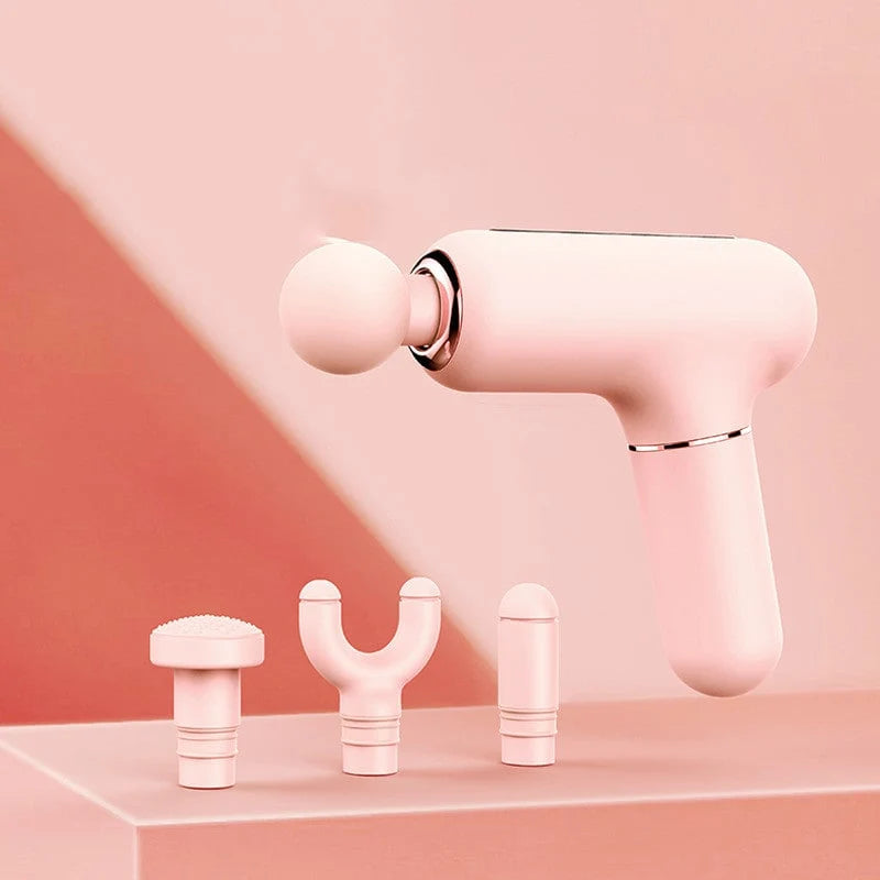 Handheld Massage Gun Deep-Tissue USB-C Rechargeable Four Interchangeable Heads