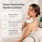 Handheld Massager Heat & Vibration Cordless 60-Min
