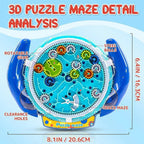 Handheld Maze Puzzle Transparent Acrylic & Steel Ball