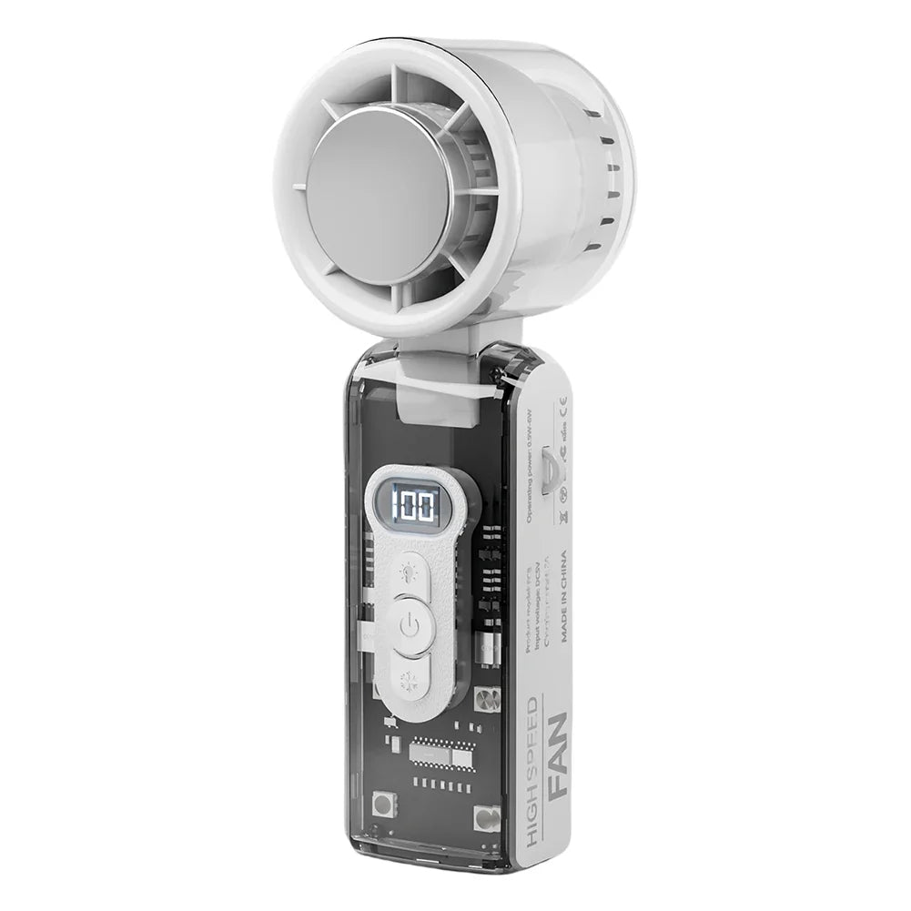 Handheld Misting Fan Rechargeable Foldable Adjustable Speed