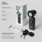 Handheld Misting Fan Rechargeable Foldable Adjustable Speed