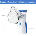 Handheld Nebuliser Mesh Technology USB Rechargeable Quiet Operation