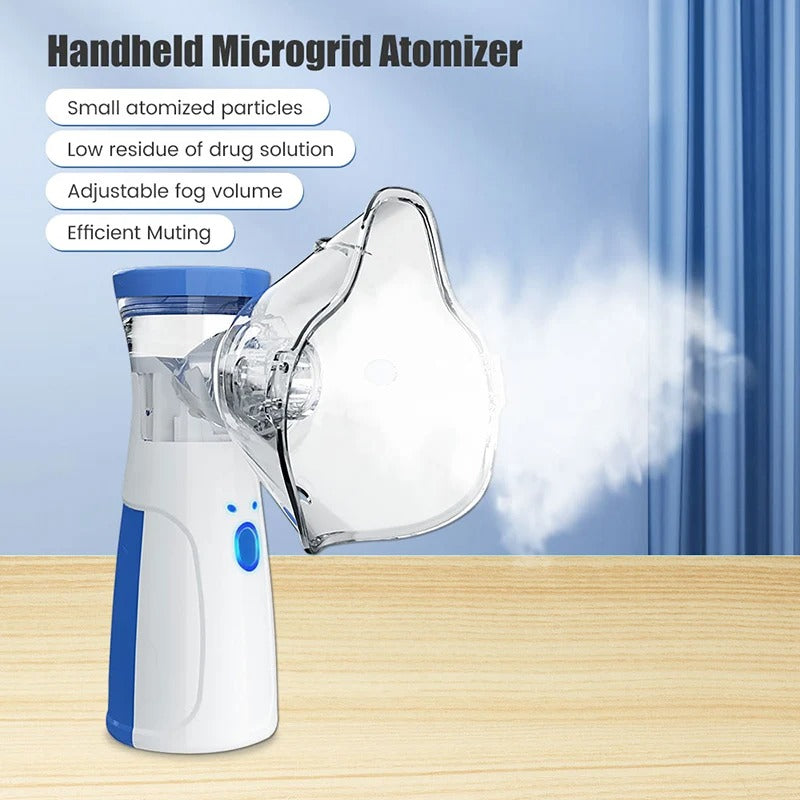 Handheld Nebuliser Mesh Technology USB Rechargeable Quiet Operation