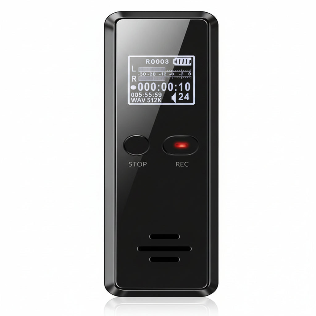 Handheld Recorder Voice-Activated & Noise-Cancelling 35 Hour Battery