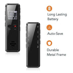 Handheld Recorder Voice-Activated & Noise-Cancelling 35 Hour Battery