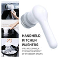 Handheld Scrubber Cordless Waterproof Interchangeable Brushes