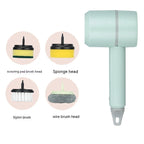 Handheld Scrubber USB Rechargeable Interchangeable Brush Heads
