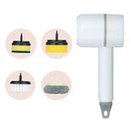 Handheld Scrubber USB Rechargeable Interchangeable Brush Heads