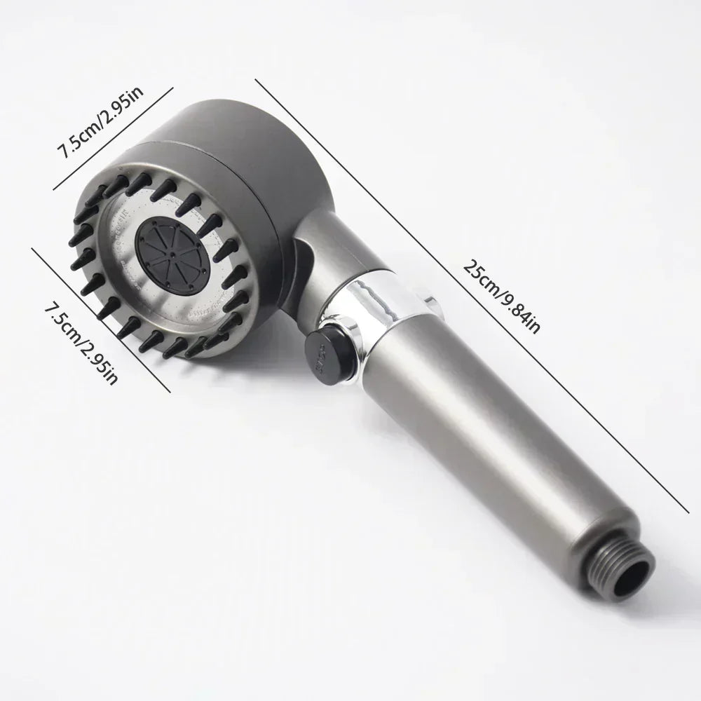 Handheld Shower Head 3 Spray Modes Water-Saving Universal Connection