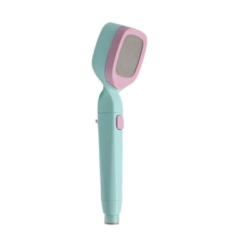 Handheld Shower Head On-Off Button & Four Spray Modes