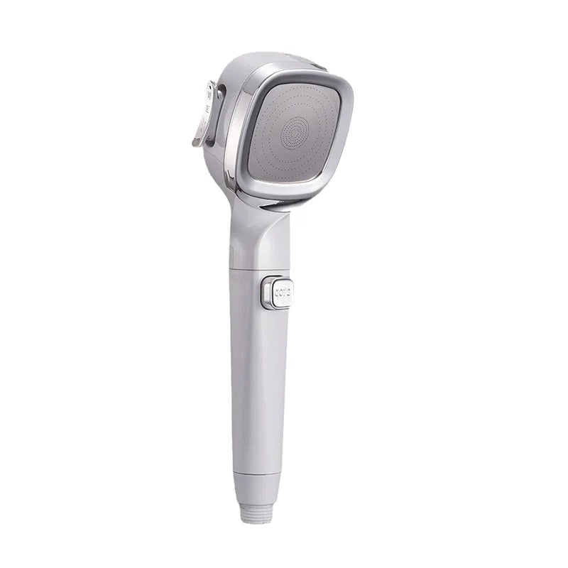 Handheld Shower Head On-Off Button & Four Spray Modes