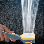 Handheld Shower Head On-Off Button & Four Spray Modes