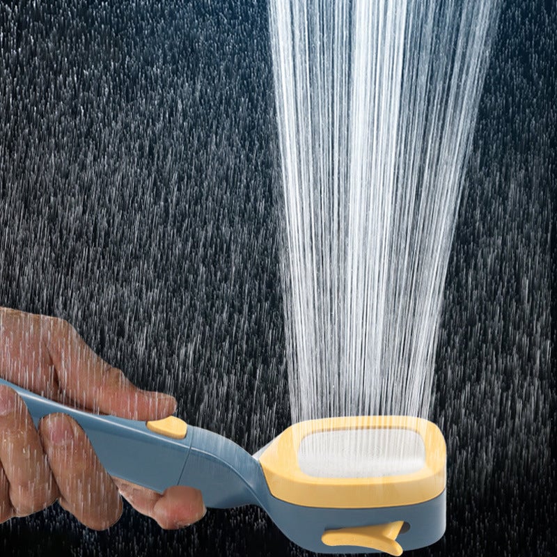 Handheld Shower Head On-Off Button & Four Spray Modes