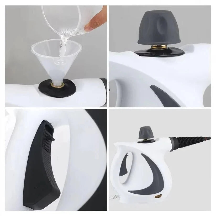 Handheld Steam Cleaner 15-Second Heat-Up Chemical-Free Cleaning