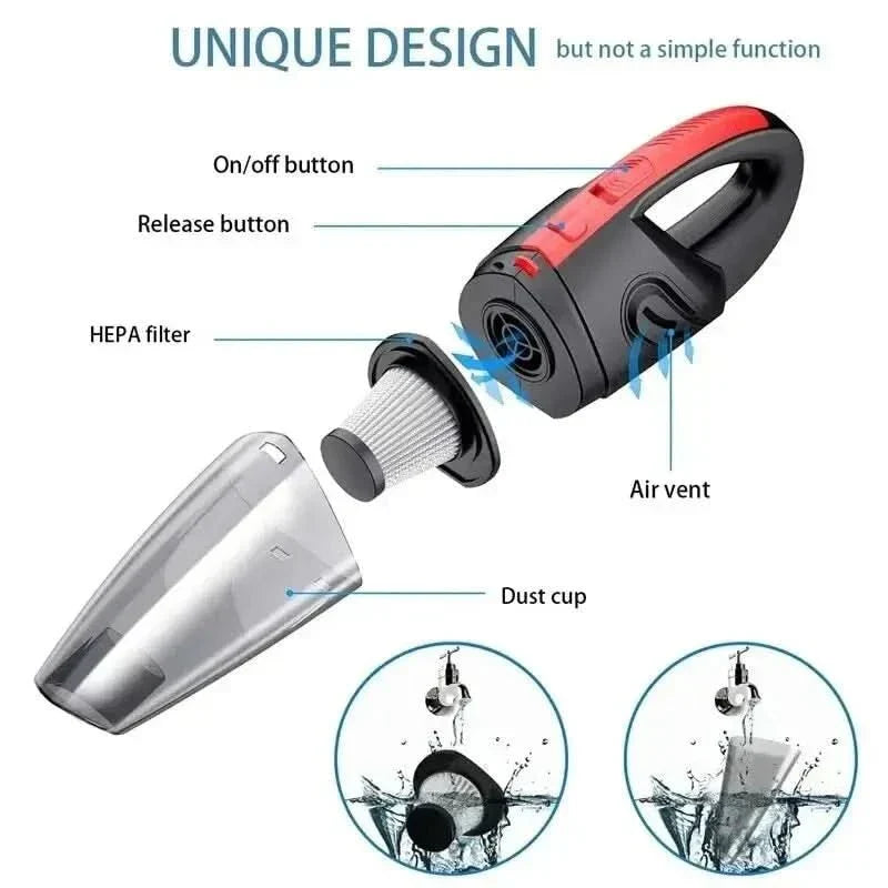Handheld Vacuum Cordless Cyclone Suction Wet & Dry