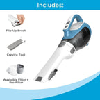 Handheld Vacuum Cordless Cyclonic Suction 180° Rotating Nozzle