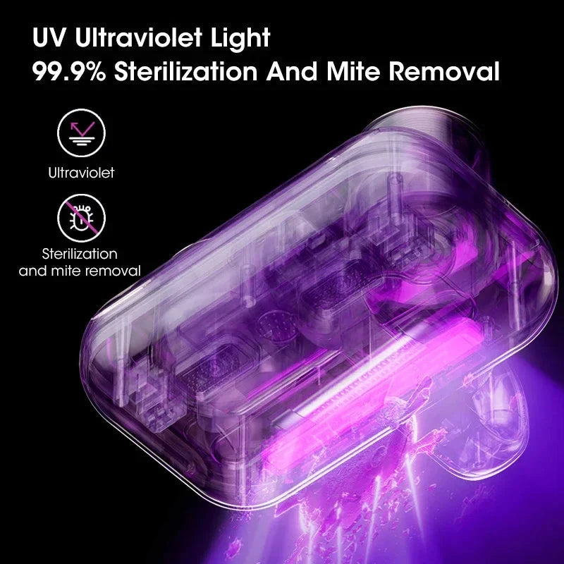 Handheld Vacuum Cordless Powerful Suction & UV Sterilization