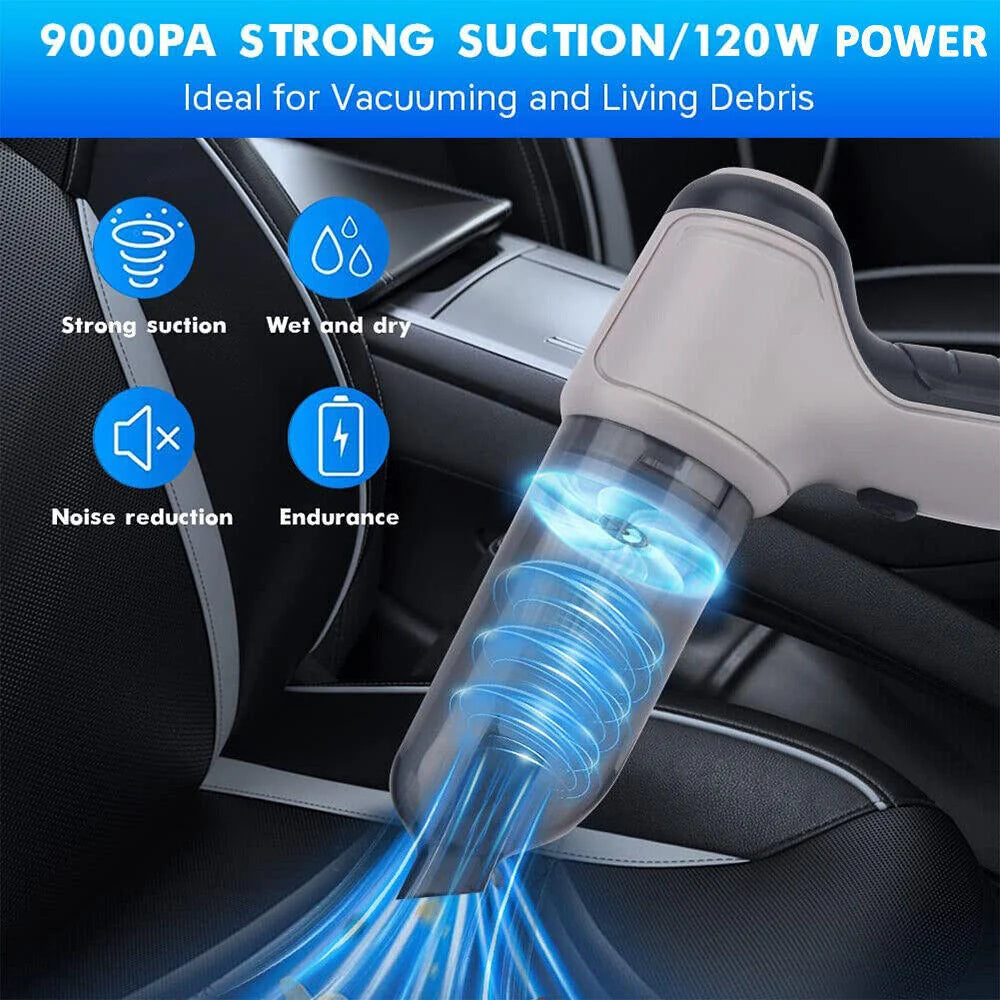 Handheld Vacuum Cordless Turbo Mode Rechargeable Battery