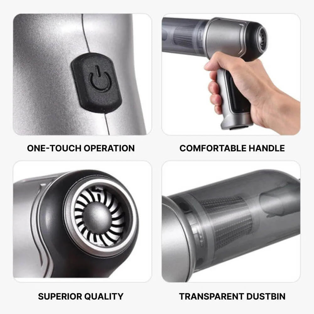 Handheld Vacuum Cordless Turbo Mode Rechargeable Battery
