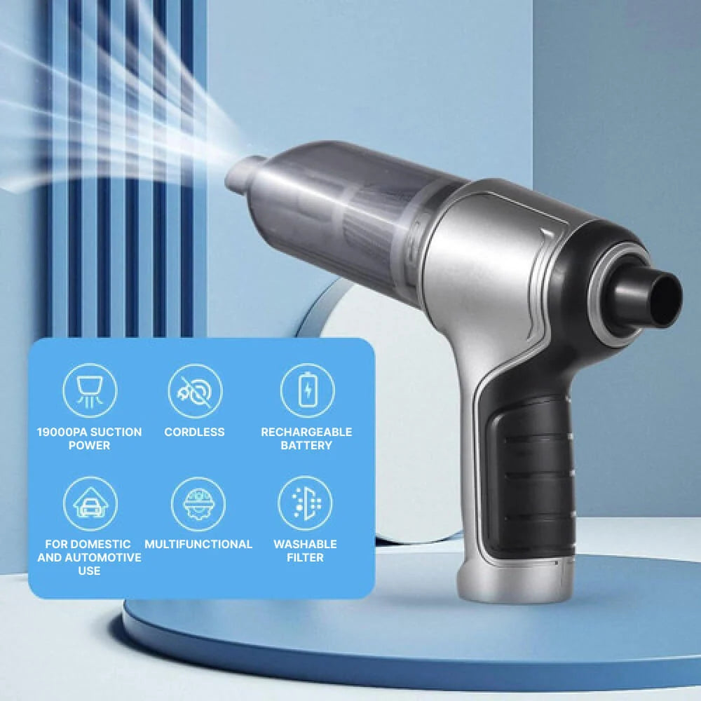 Handheld Vacuum Cordless Turbo Suction Snap-On Nozzle