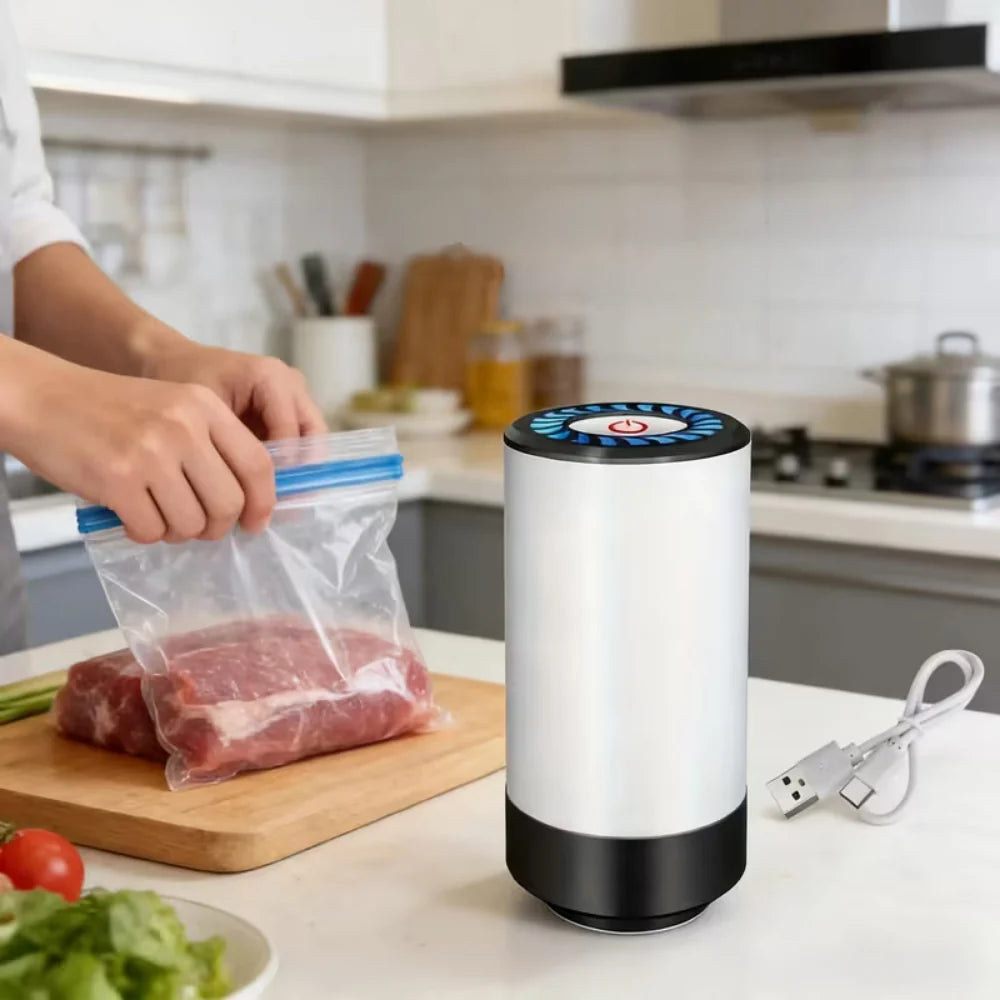 Handheld Vacuum Sealer Rechargeable USB-C Nozzles Included