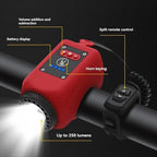 Handlebar Horn and Light Split Remote Five-Tone COB Strobe