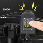 Handlebar Horn and Light Split Remote Five-Tone COB Strobe