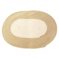Handmade Braided Hemp Oval Floor Rug (25.5 x 18 in)