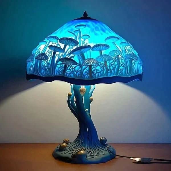 Handmade Colorful Mosaic Table Lamp (Plug-In)