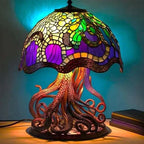 Handmade Colorful Mosaic Table Lamp (Plug-In)