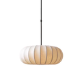 Handmade Silk Drum Pendant Light (Adjustable Height)