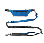Hands-Free Dog Leash Elastic Shock-Absorbing Waist Belt Pouch Reflective