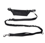 Hands-Free Dog Leash Elastic Shock-Absorbing Waist Belt Pouch Reflective