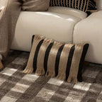 Handwoven Bohemian Stripe Cushion Cover (Concealed Zip)