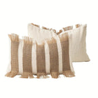 Handwoven Bohemian Stripe Cushion Cover (Concealed Zip)