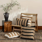 Handwoven Bohemian Stripe Cushion Cover (Concealed Zip)